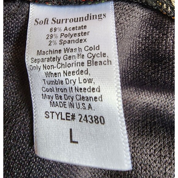 Soft Surroundings Jacket Size Large 1 Button Boho Colorful - Picture 6 of 6